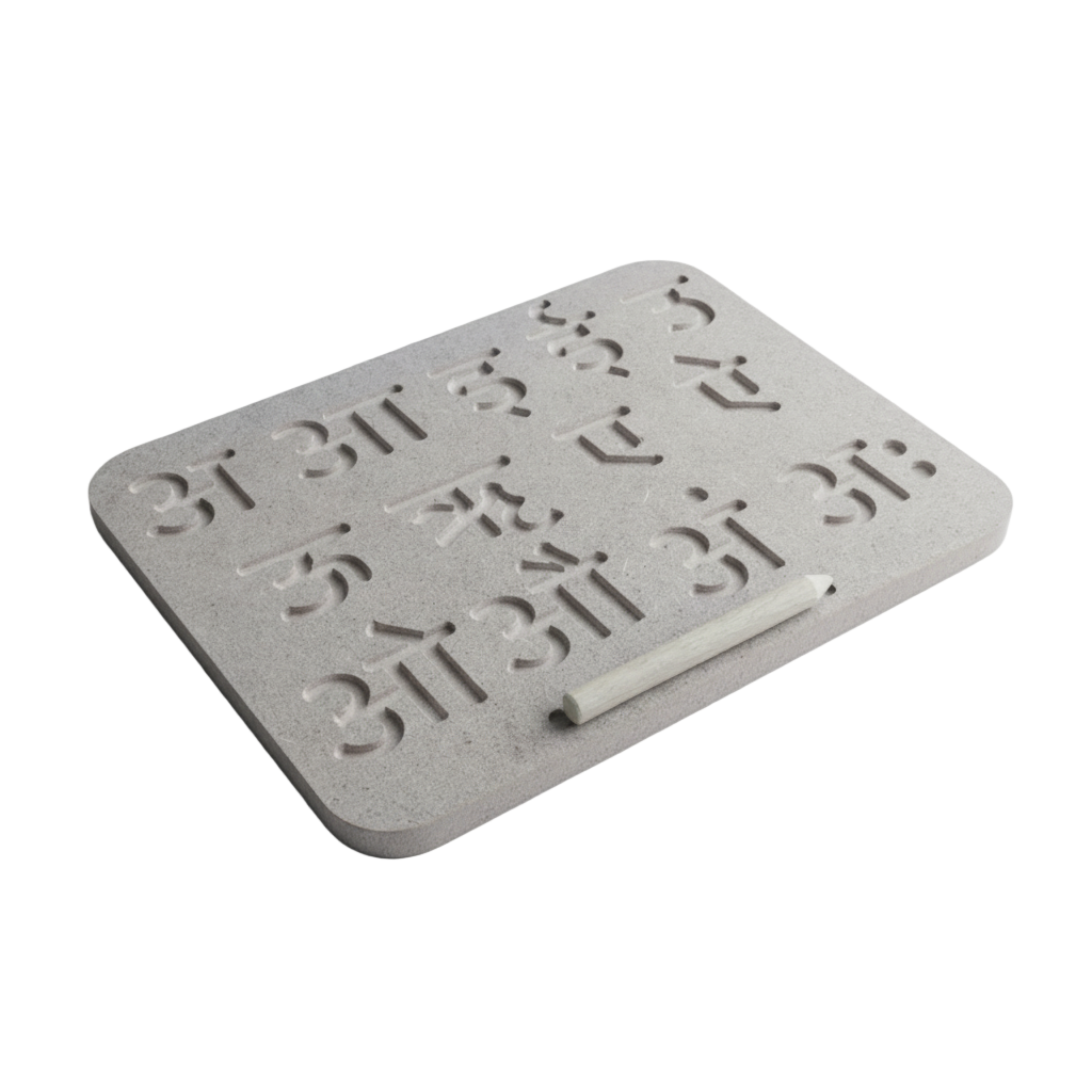 Hindi Tracing Writing Practice Board - Hindi Vowels