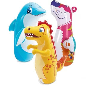Hit Me Inflated Dragon Toy for Kids Inflatable Toy Water Filled Base - Random Design will be sent