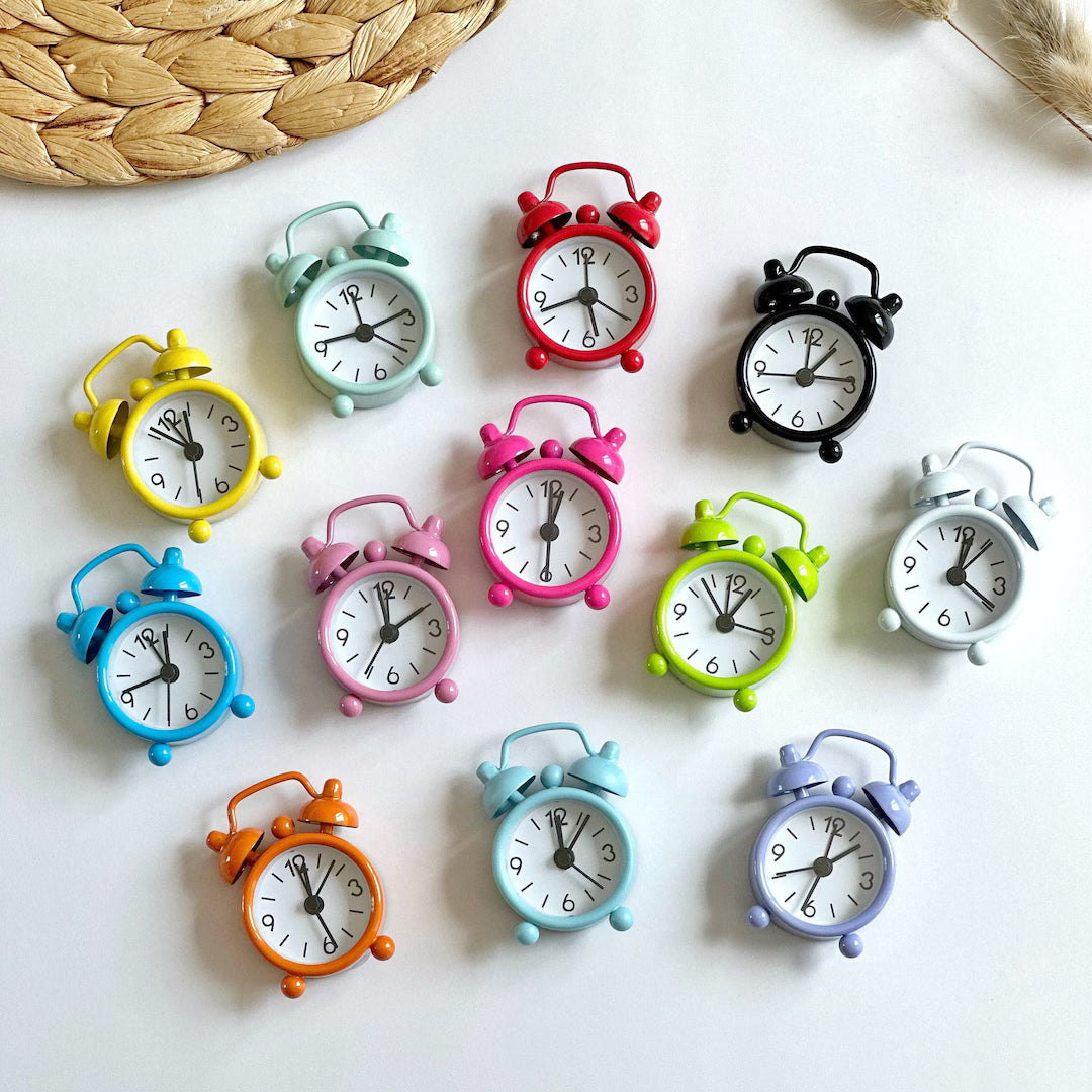Mini portable Alarm Clock - small 4cm -Any 1