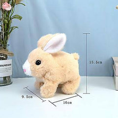 Moving Rabbit Stuffed Soft Plush Animal Toy with Sound music-Any 1 Random color