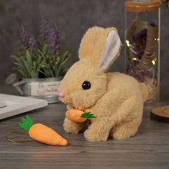 Moving Rabbit Stuffed Soft Plush Animal Toy with Sound music-Any 1 Random color