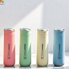 400ML Nice Portable Glass Water Bottle with plastic protection outside- Any 1 Piece Random