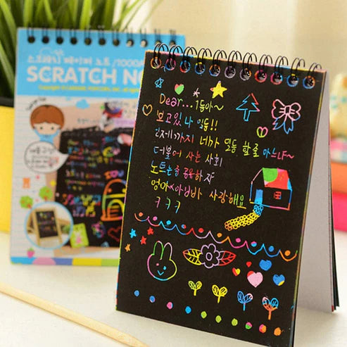 Magic Scratch Notebook/Diary small- 10 Sheets