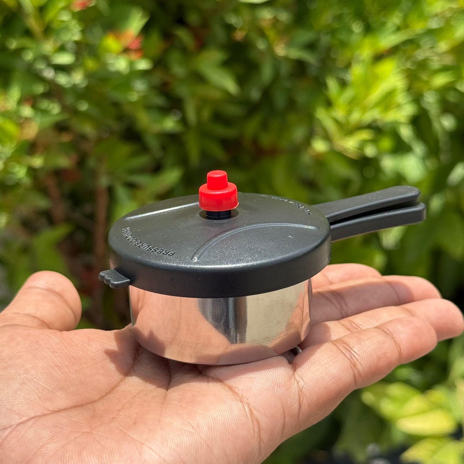 Toy Pressure Cooker - Heavy Stainless Steel Miniature Household Kitchen Appliances Pretend Play Toy for Kids - Any 1