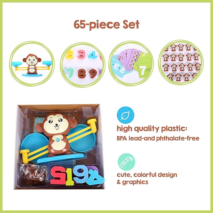 monkey balance cool math game (65-piece set)