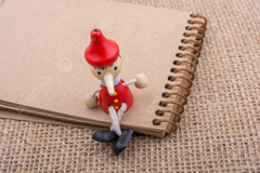 Wooden pinocchio Nose Key chain - pack of 1 joker key chain
