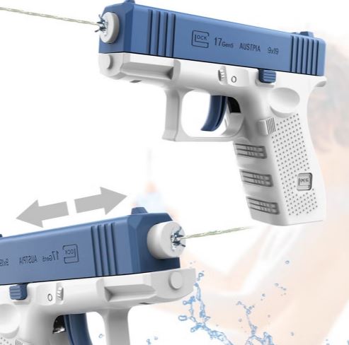 Buy Launcher Gun and Get 1 Pistol Water Gun Free | Water Prank Funny Game for Kids| Squirt Water Gun Toys | Non Electric Manual Water Gun