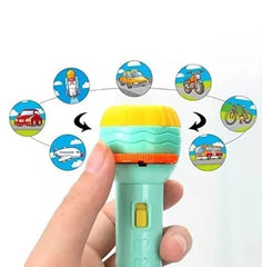 Projection Flash Light - for Kids with Animal Patterns?3 Slides with 24 projections?Note- Disk images may vary / random