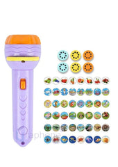 Projection Flash Light - for Kids with Animal Patterns?3 Slides with 24 projections?Note- Disk images may vary / random