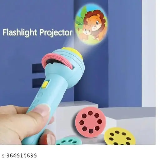 Projection Flash Light - for Kids with Animal Patterns?3 Slides with 24 projections?Note- Disk images may vary / random