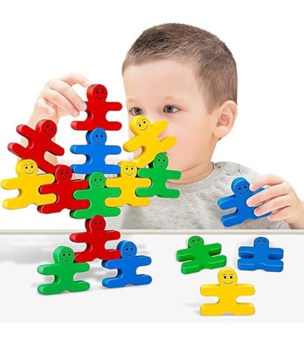 Wooden stacker Balance Villain Blocks