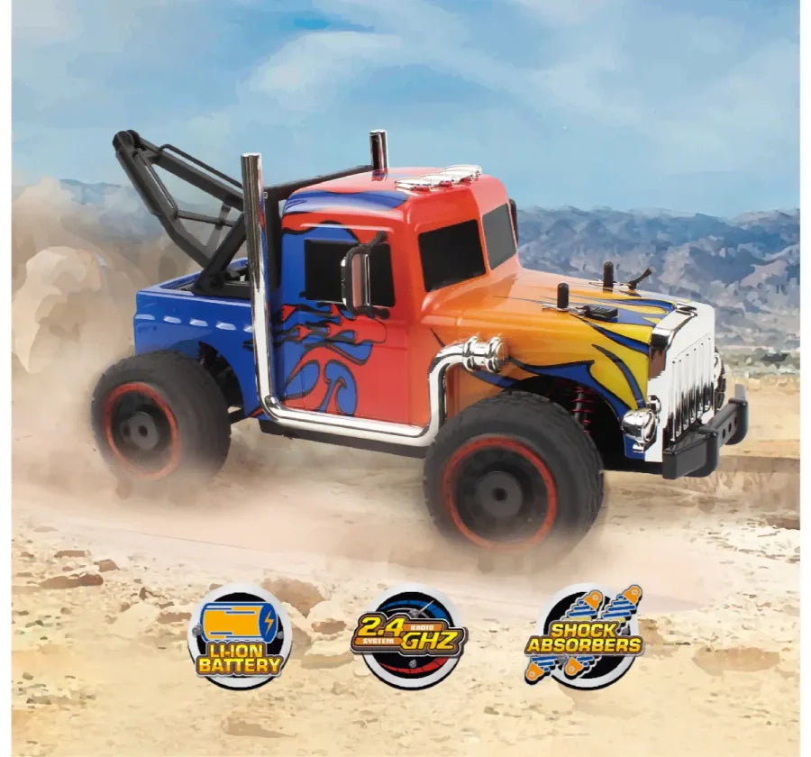 Hyper truck 40Km/h Electrobotic 1:16 RC 2.4GHZ High Speed Remote Control Monster Truck, Red, 5Y+