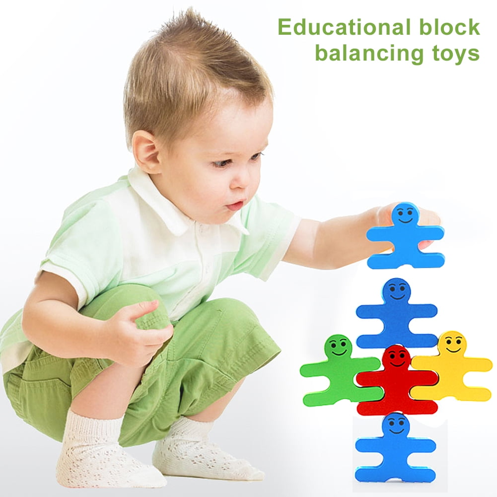 Wooden stacker Balance Villain Blocks