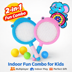 2 in 1 Activity Combo - Shark Bat & Dart Board Fun Combo indoor and outdoor