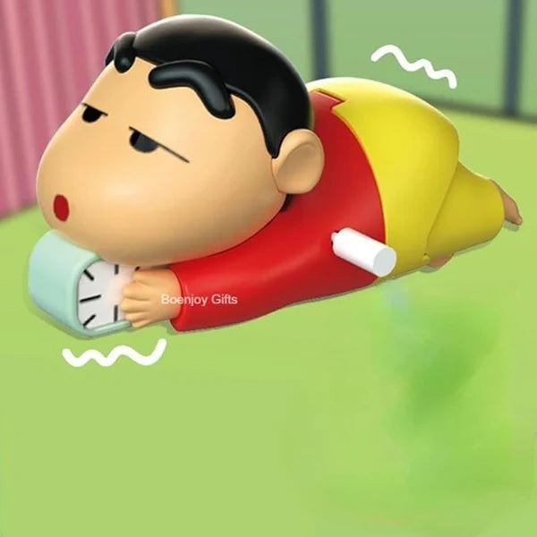 shinchan Movable Action Figure- PVC Wind-Up Moving Toy 12 cm-Random color  Funny Poseable Collectible Figure for Kids & Fans