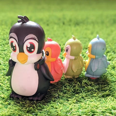 Electric Magnetic Adsorption Link Penguin Family Interaction Toy Sound and Dancing Interactive Kids Birthday Gift Little Kids for Boys Gi
