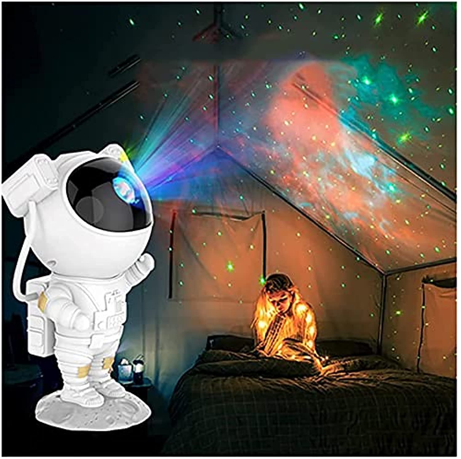 Space Astronaut Galaxy Projector Night Light-with Remote Control Timer 360? Adjustable