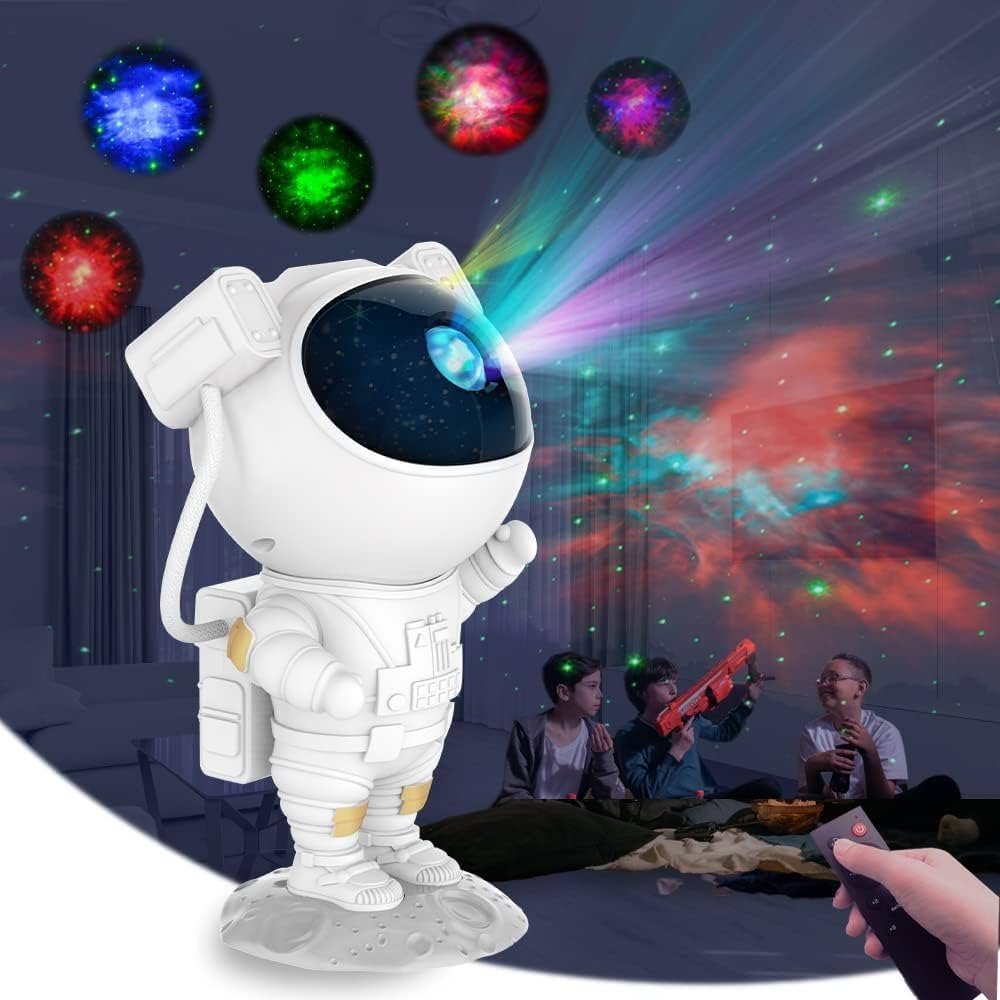 Space Astronaut Galaxy Projector Night Light-with Remote Control Timer 360? Adjustable