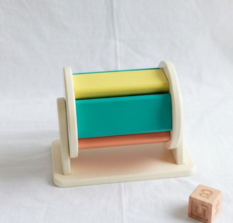 Toystorey Wooden Spinning Drum toy For 6+ Months baby