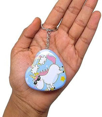 Metal Mini Tin Storage Box With Key Chain - Pack of Any Design 1 piece - Heart