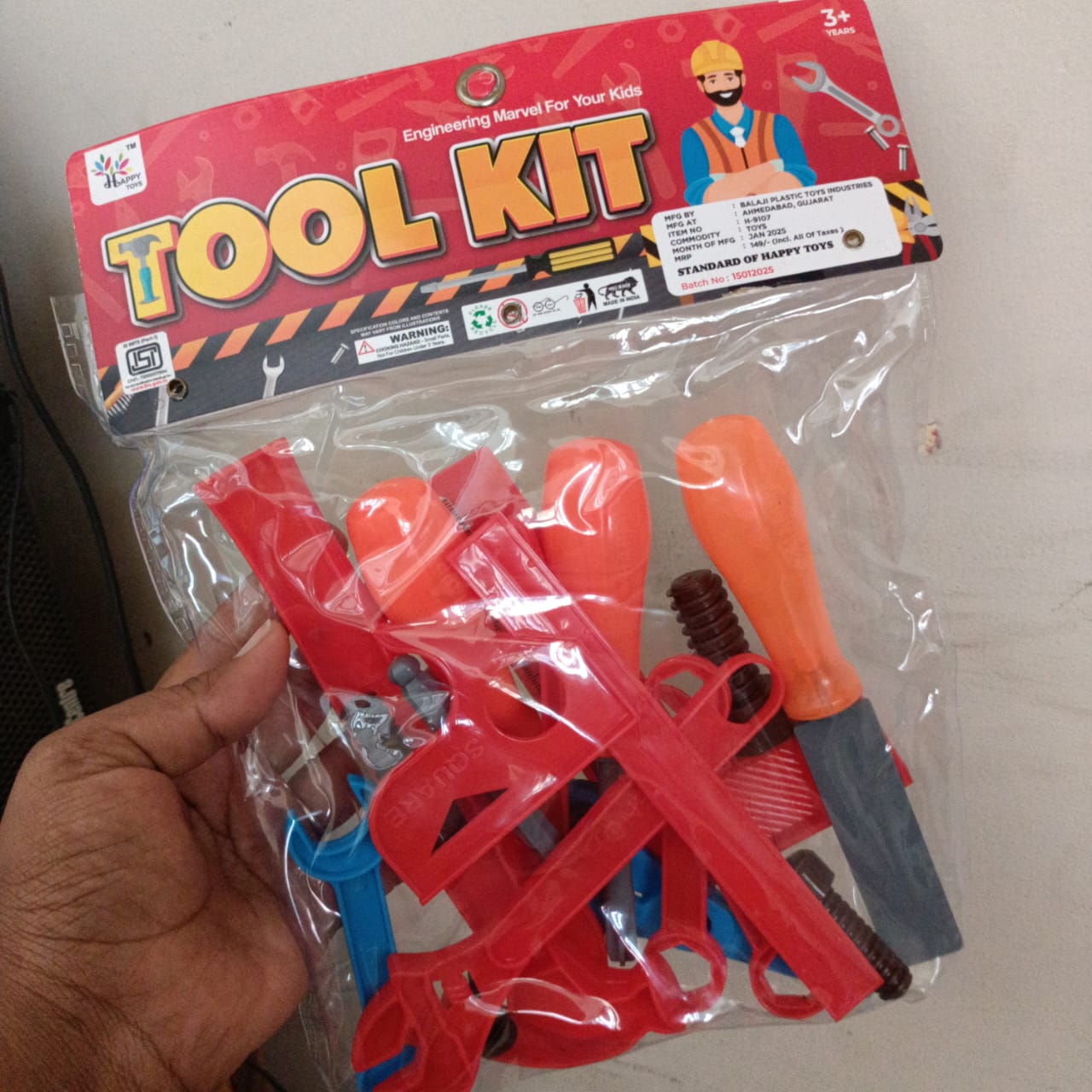 Tool kit Play House Toy for Kids Pretend Play - 17 Pieces set