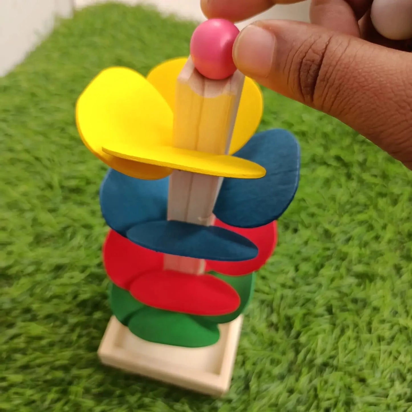 wooden Ball Goli Game - Flower Goli Game
