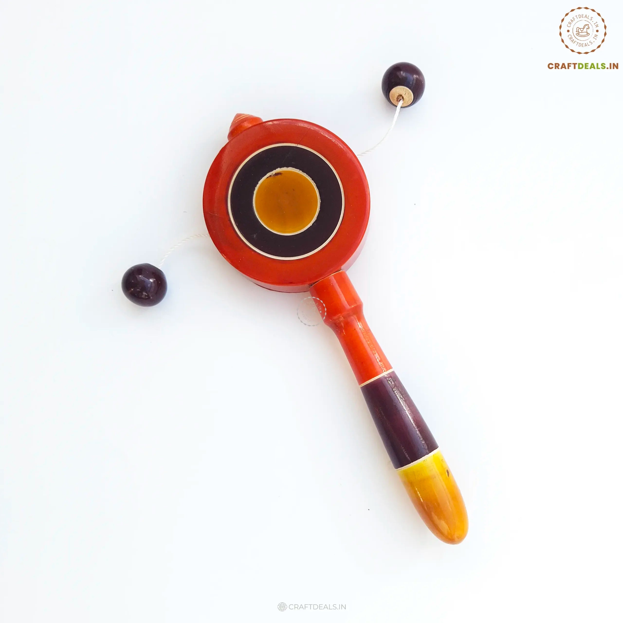 wooden Plate Rattle