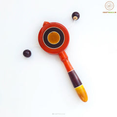 wooden Plate Rattle