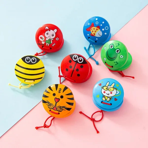 wooden cartoon Mini Hand clapper Rattle - castanet