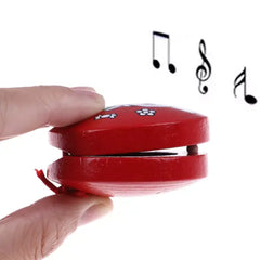 wooden cartoon Mini Hand clapper Rattle - castanet