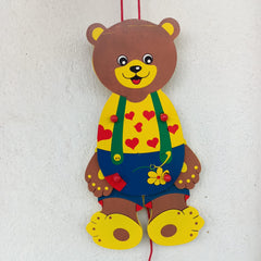wooden cartoon puppet toy Big