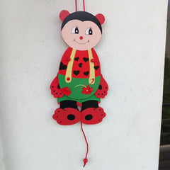 wooden cartoon puppet toy Big