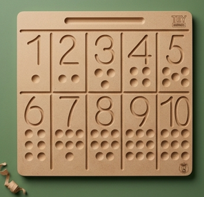 Number Tracing Writing Practice Board