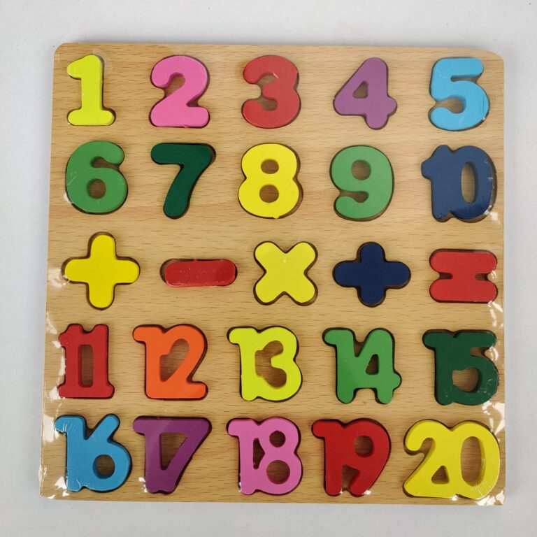 3D Numbers Board 1- 20 – Mini Board – Toystorey