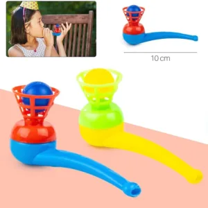 Magic Blow Pipe Set of 2 Floating Ball Creative Magic Blowing Ball Toy